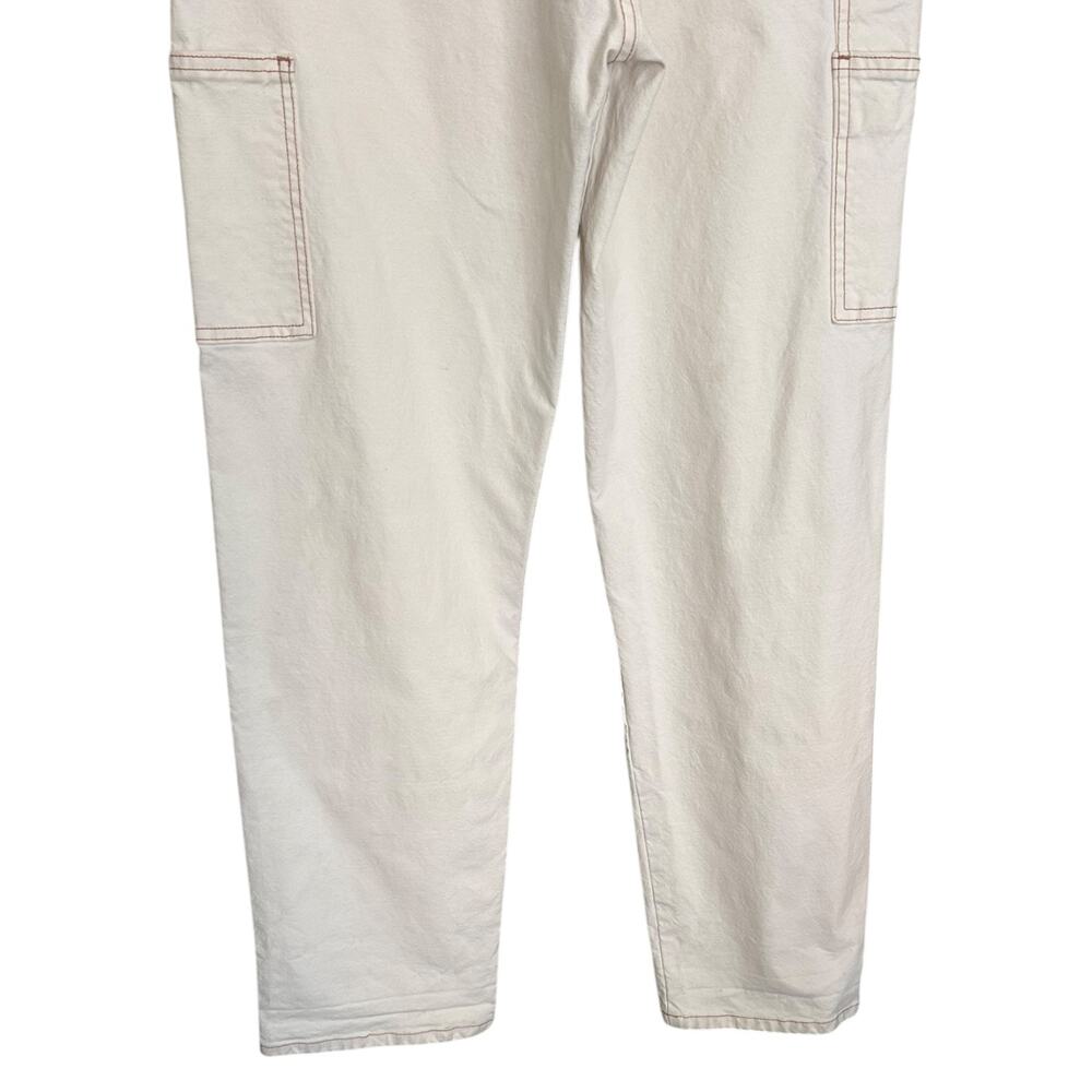 The Great. Women's 'The Carpenter Pant' Cargo, Straight, Natural White, Size 28 - Picture 8 of 12